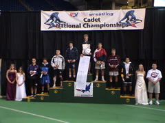 Powers on medal Stand 2